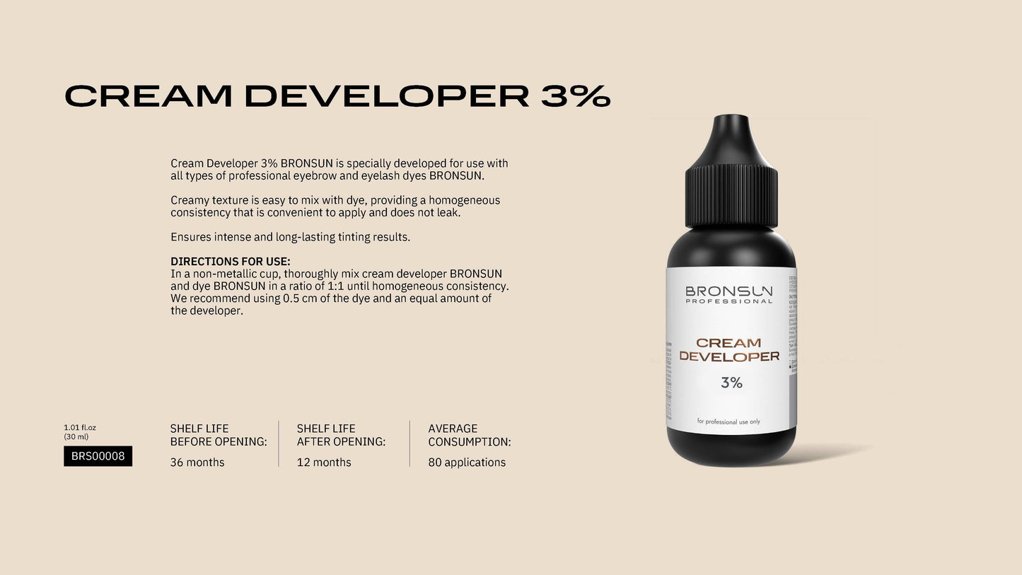 Bronsun Cream Developer 3% 30ml
