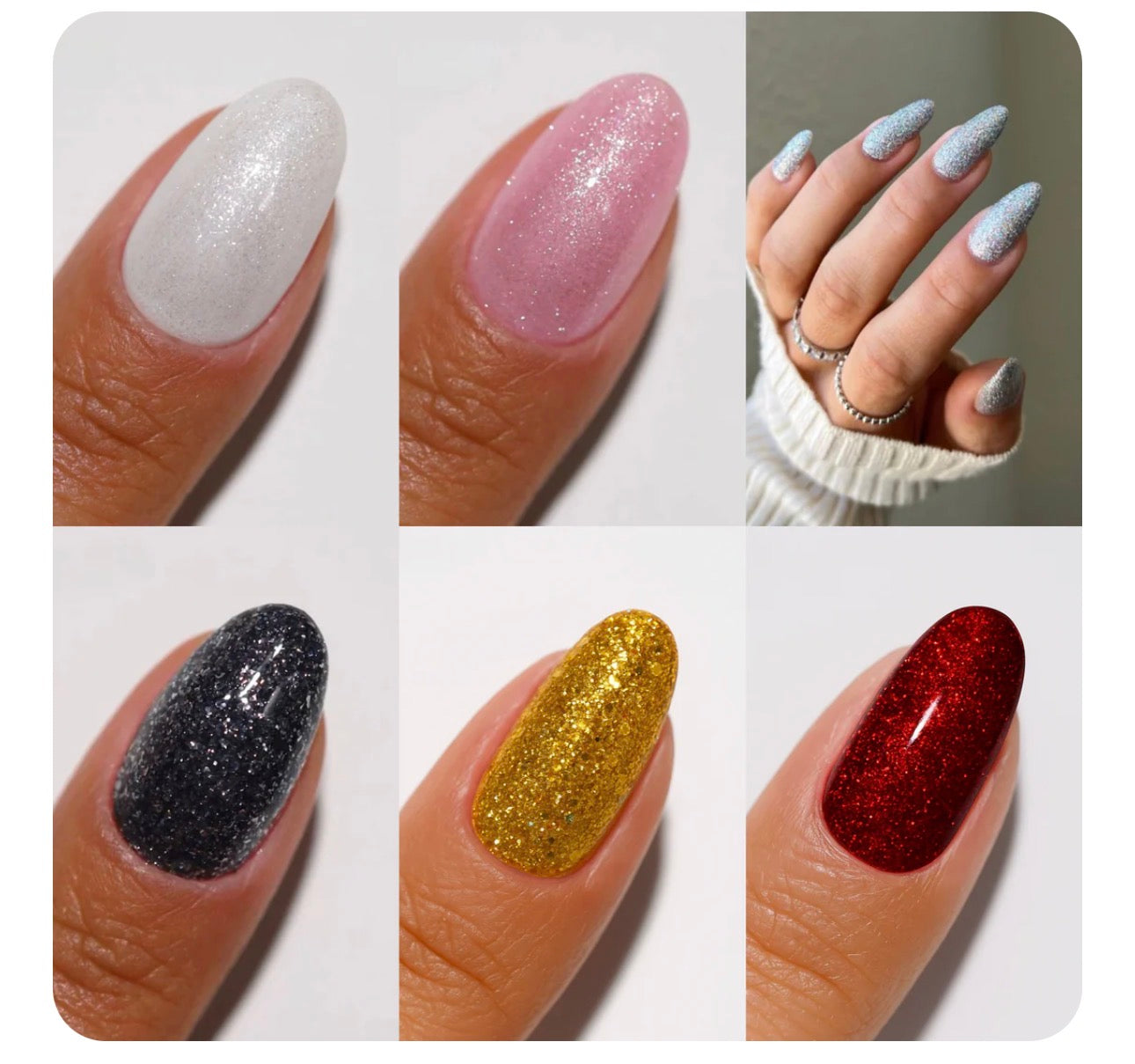 DND Diva Holiday Gel & Lacquer Duos - 6pc Bundle