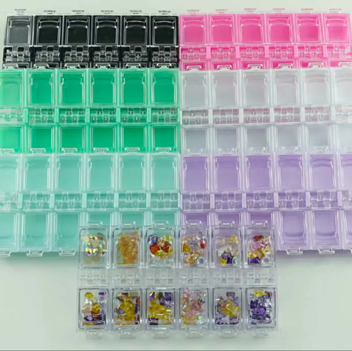 Rhinestone Storage Container 12 Grid