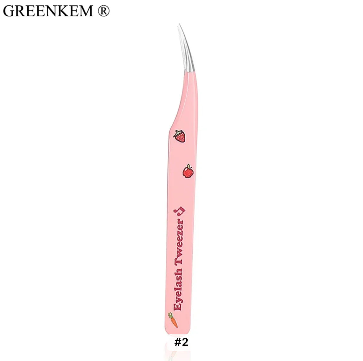 Pink Fruit & Veggie Eyelash Extension Lash Tweezers