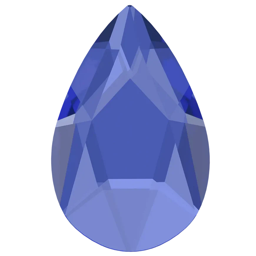 Bluestreak Serinity Flat Back Crystals Non Hotfix Pear (2303) Sapphire