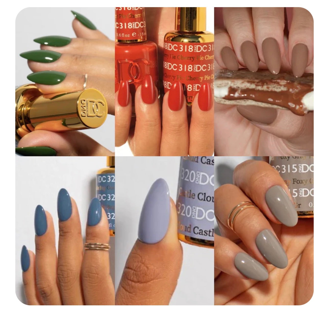 DND DC Cozy Hues Gel & Lacquer 6pc Bundle