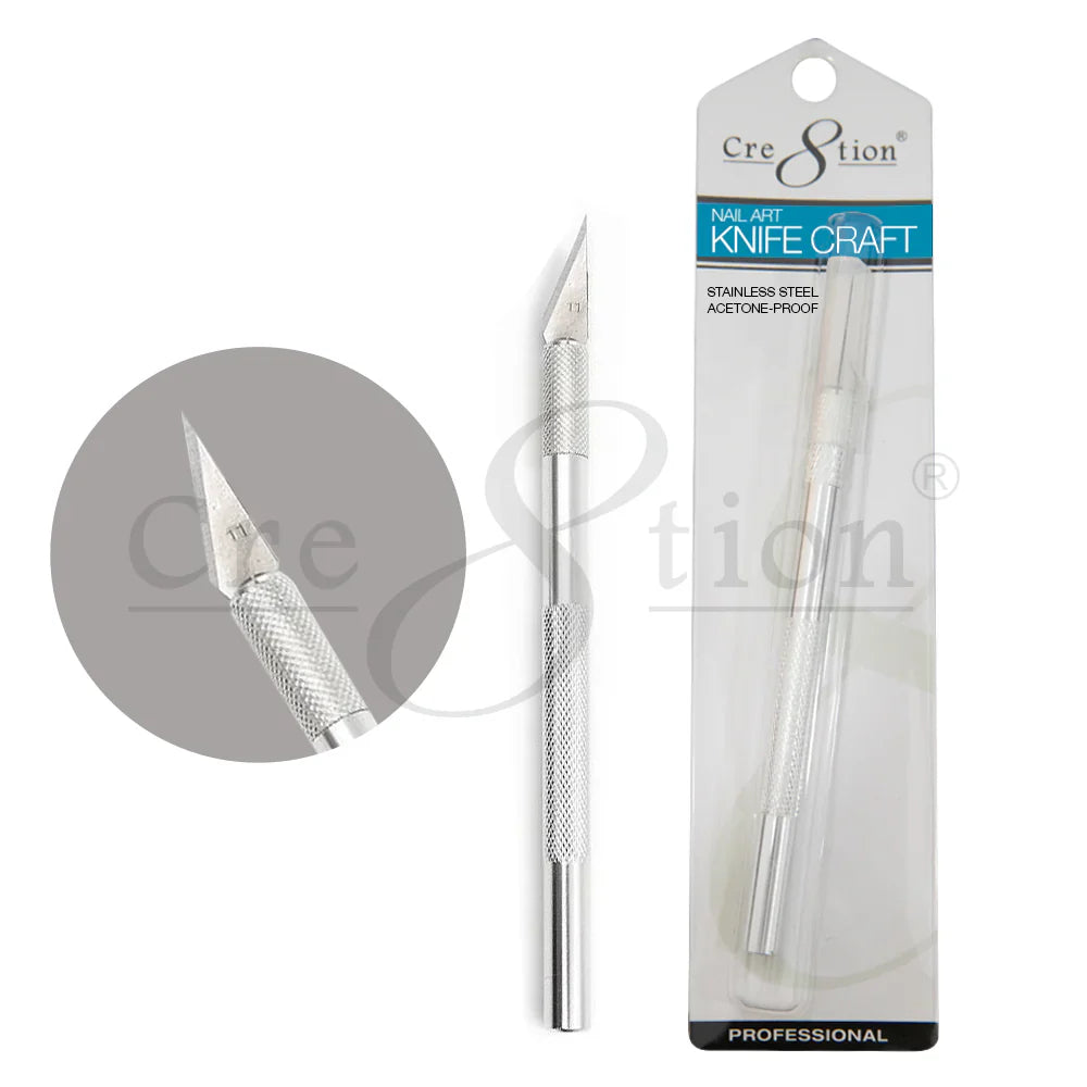 Cre8tion Metal Handle Nail Art Knife Craft