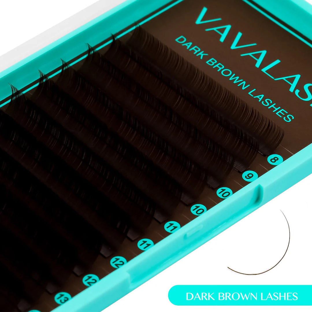 Vavalash 0.07mm Dark Brown Lashes