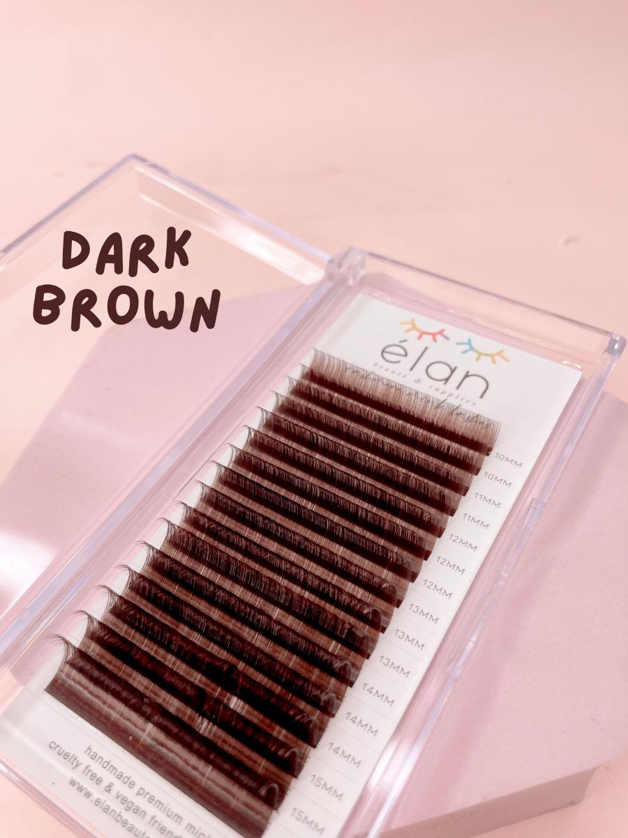 elan Cashmere Dark Brown Lashes