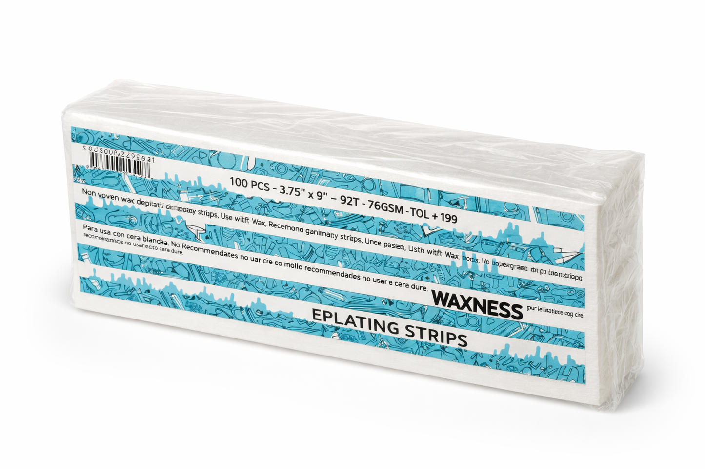WAXNESS Epilating Strips 2.75x7.83” 100pc
