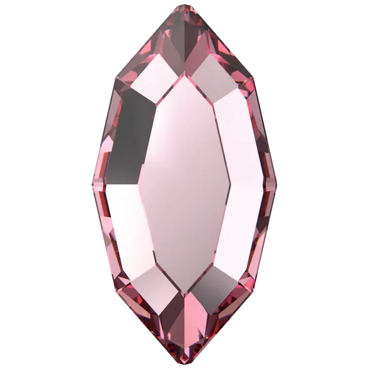 Bluestreak Serinity Flat Back Crystals Non Hotfix Navette (2200) Light Rose