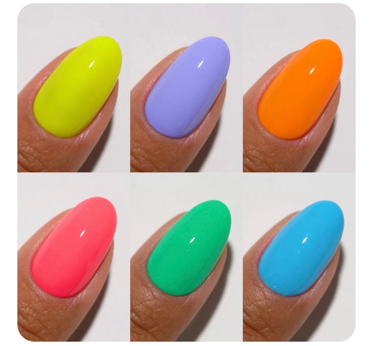 DND Diva Tropical Hues Gel & Lacquer 6pc Bundle