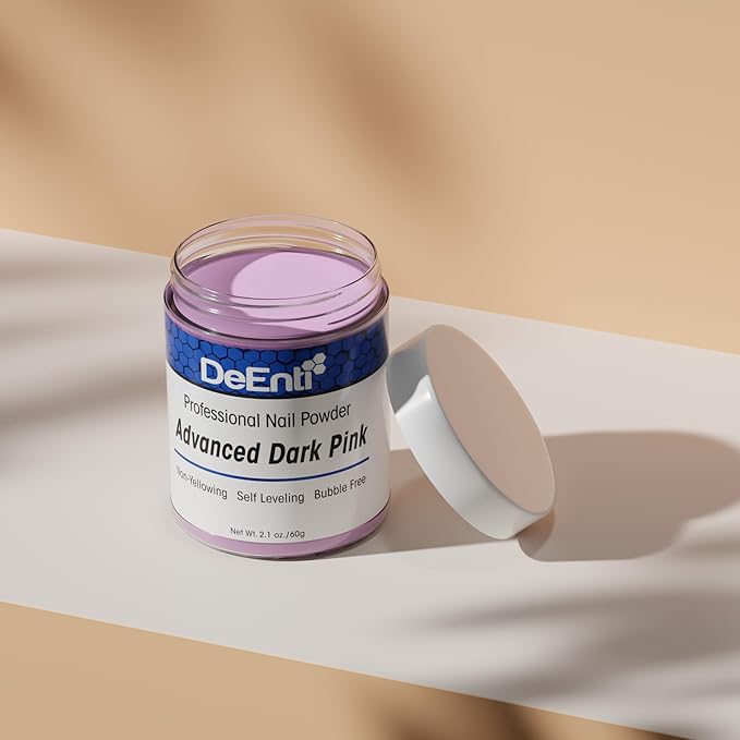 DeEnti Acrylic Nail Powder Advanced Dark Pink 2oz