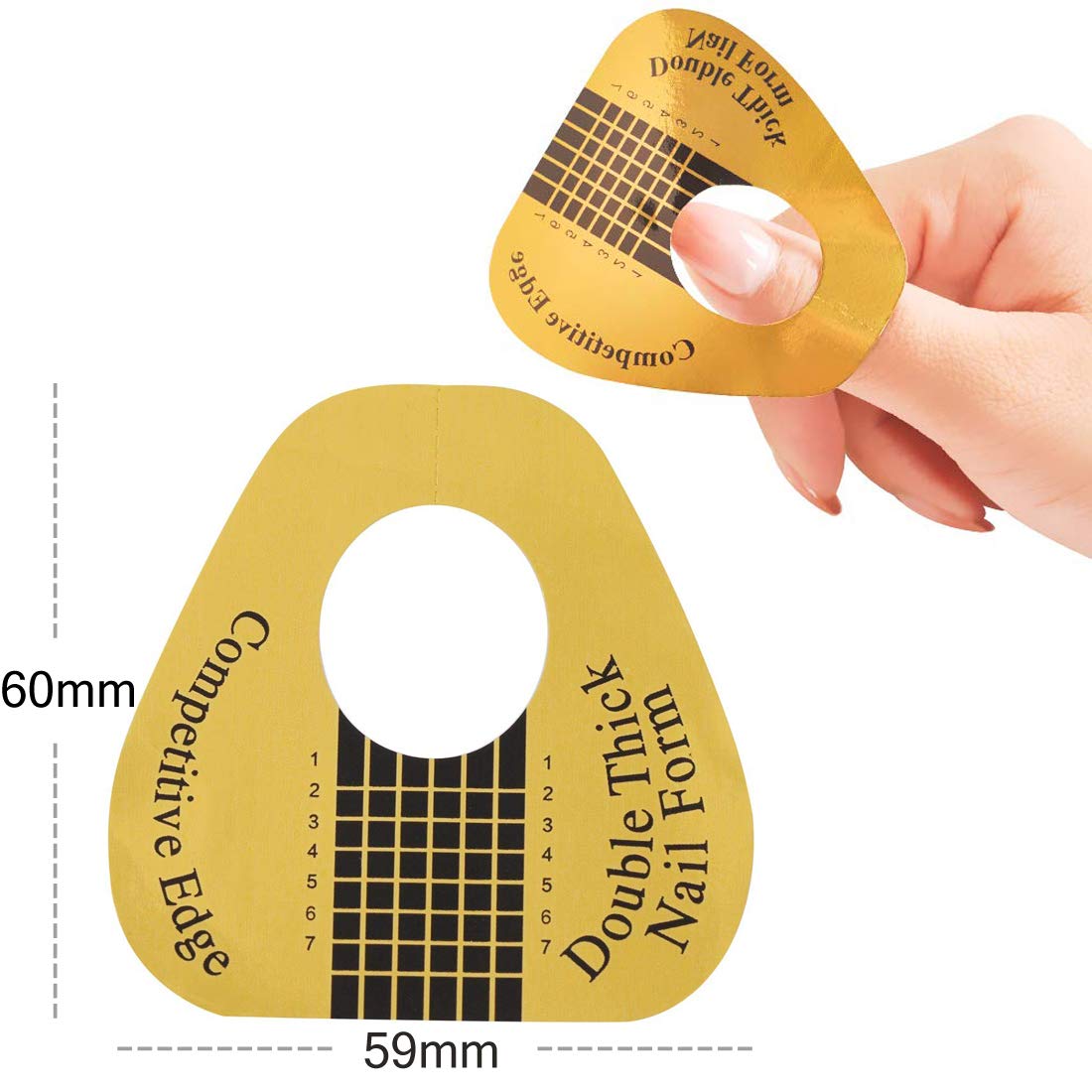 Nail Forms Gold 100pcs.