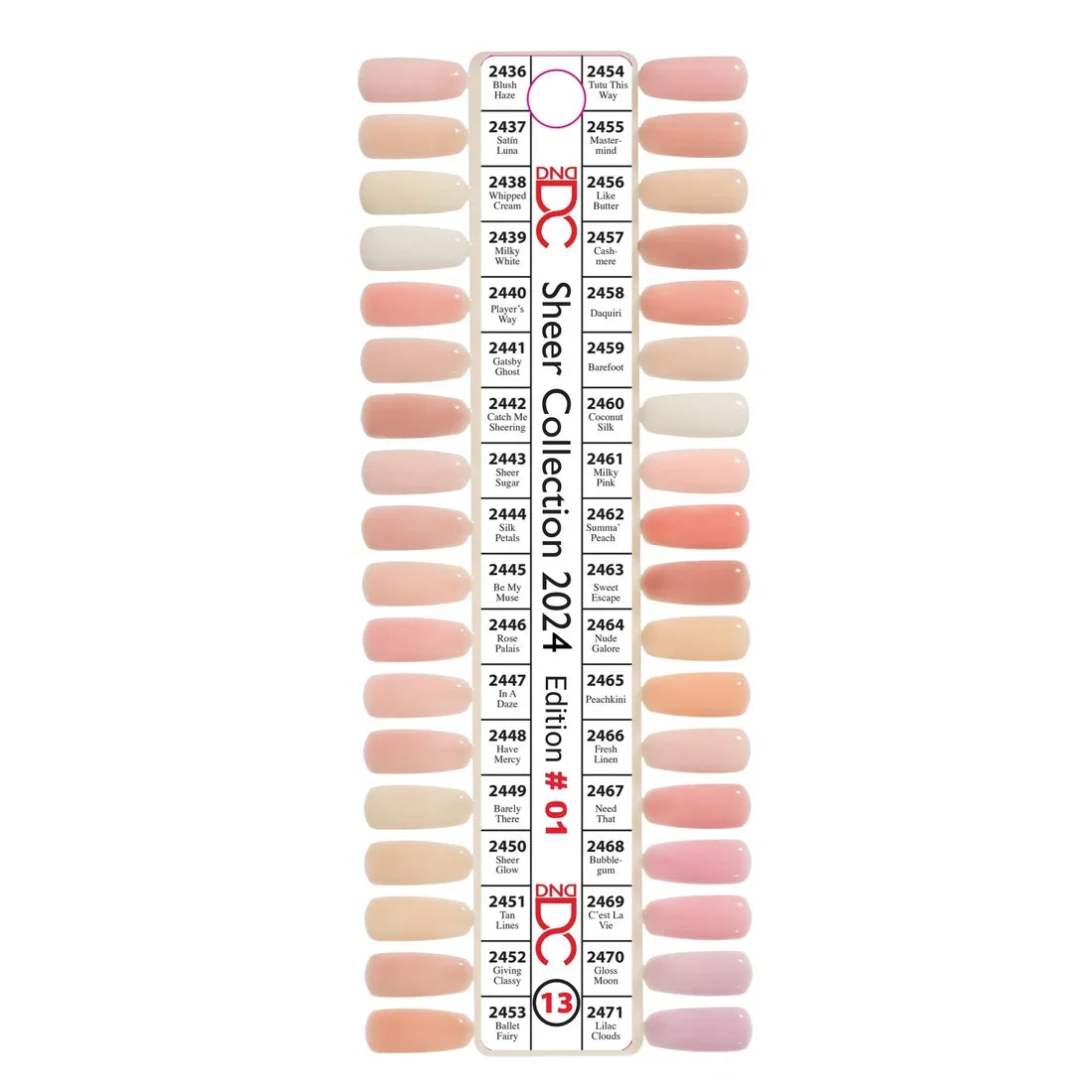 DND DC Gel Polish - Sheer Collection 36 Colors