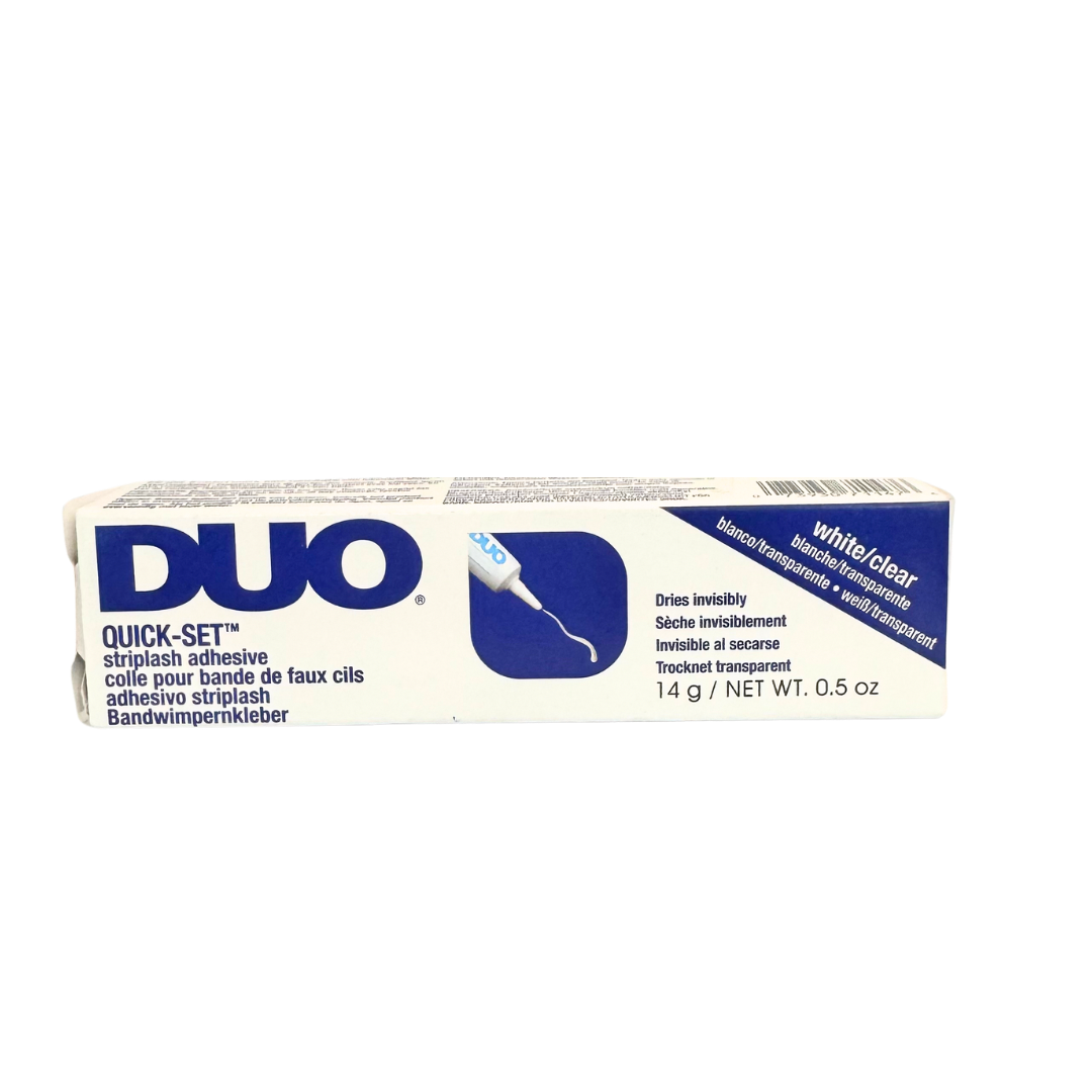 DUO Quick-Set Clear False Strip Lash Adhesive (White/Clear).