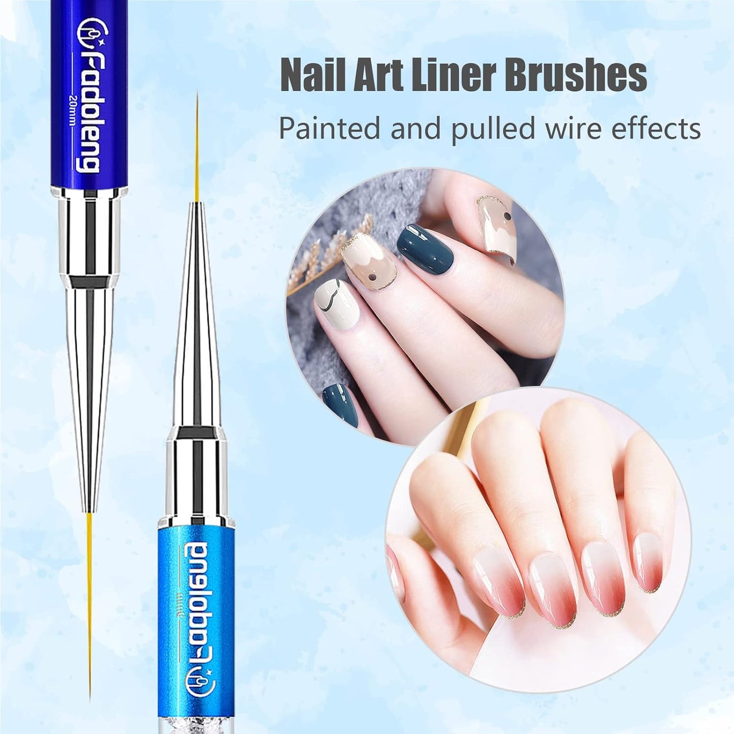 Crystal Art Liner Brushes 5pcs