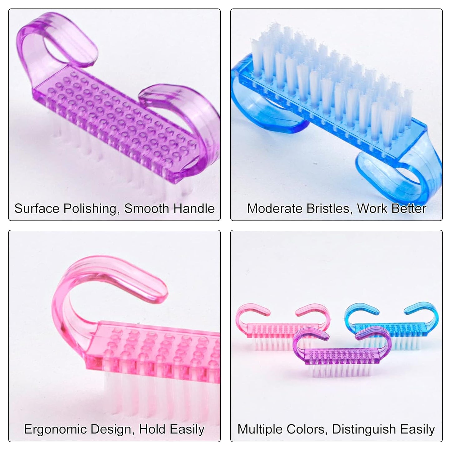 Mini Handle Nail Brush Pack 12pc