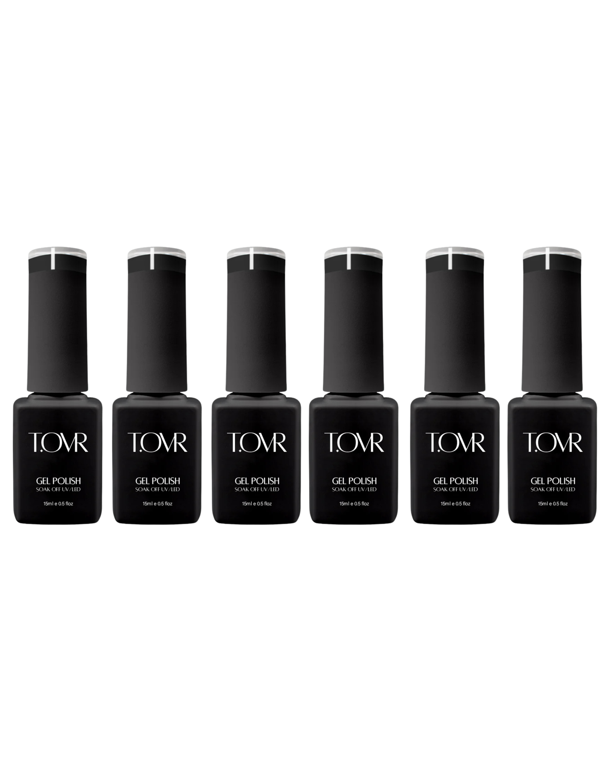 Take Over UV/LED Jet Black 002 Gel Polish 6pc Bundle