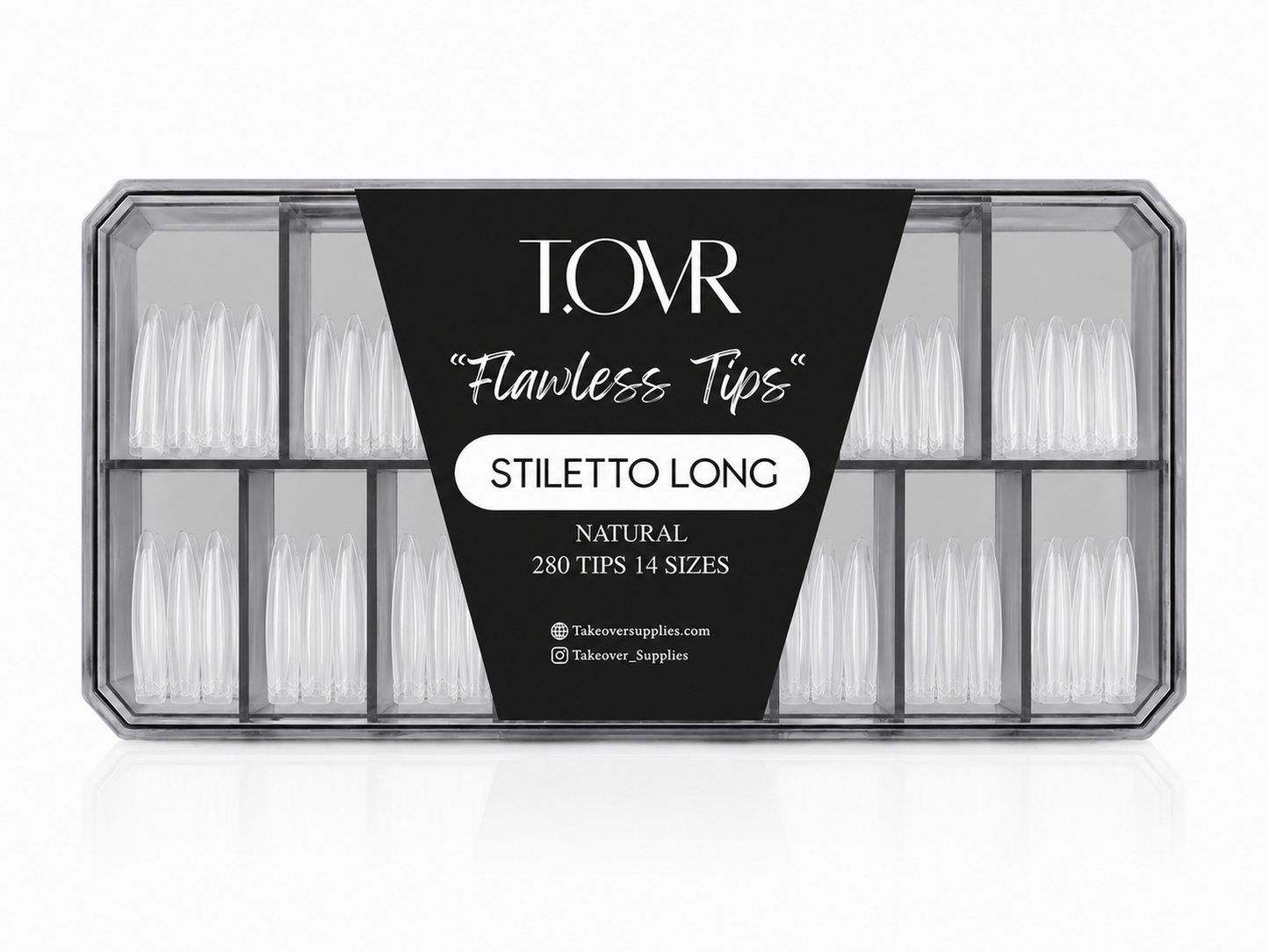 Take Over Soft Gel Extension Tips 280pcs Stiletto