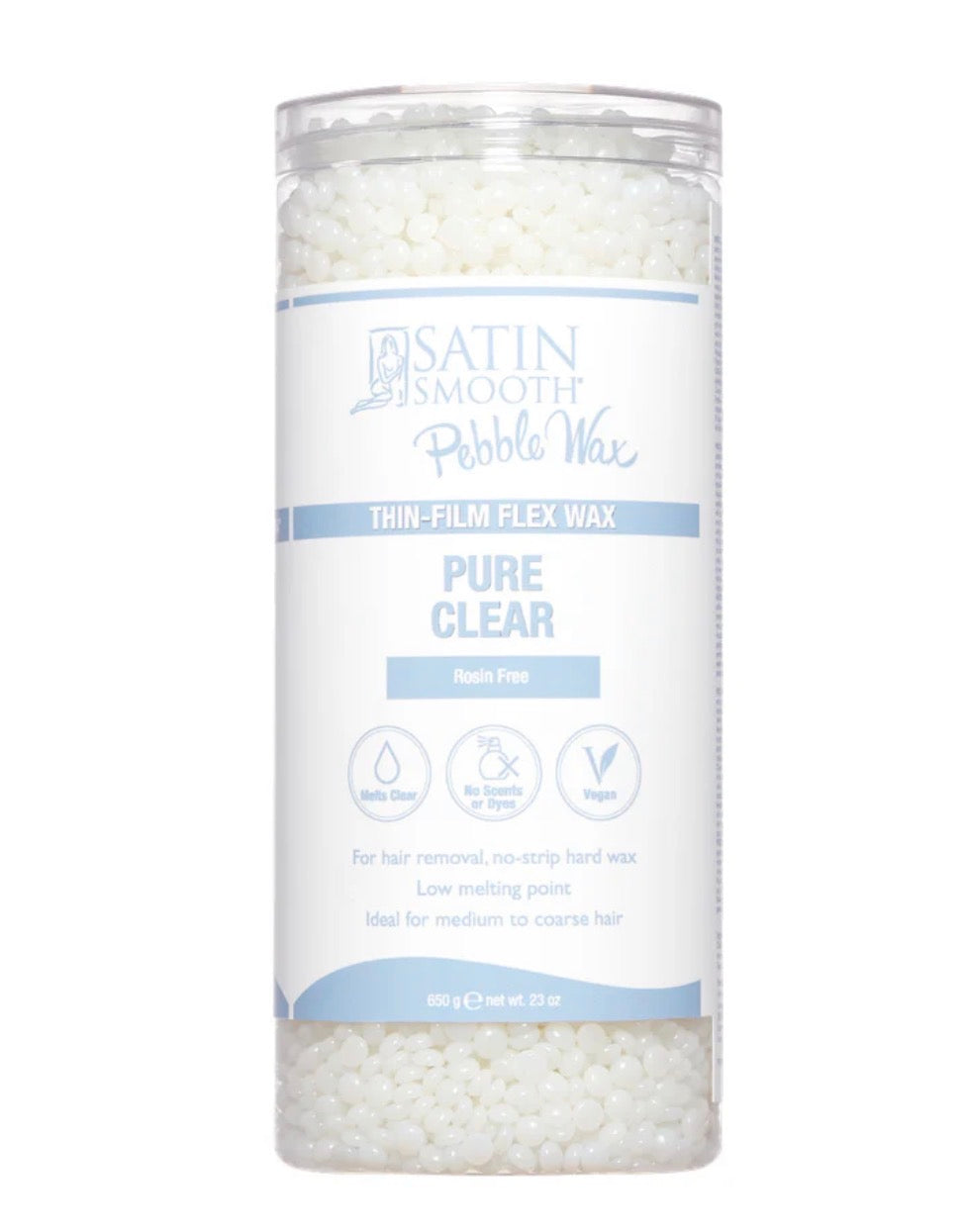 Satin Smooth Pure Clear Thin-Film Pebble Wax 23oz
