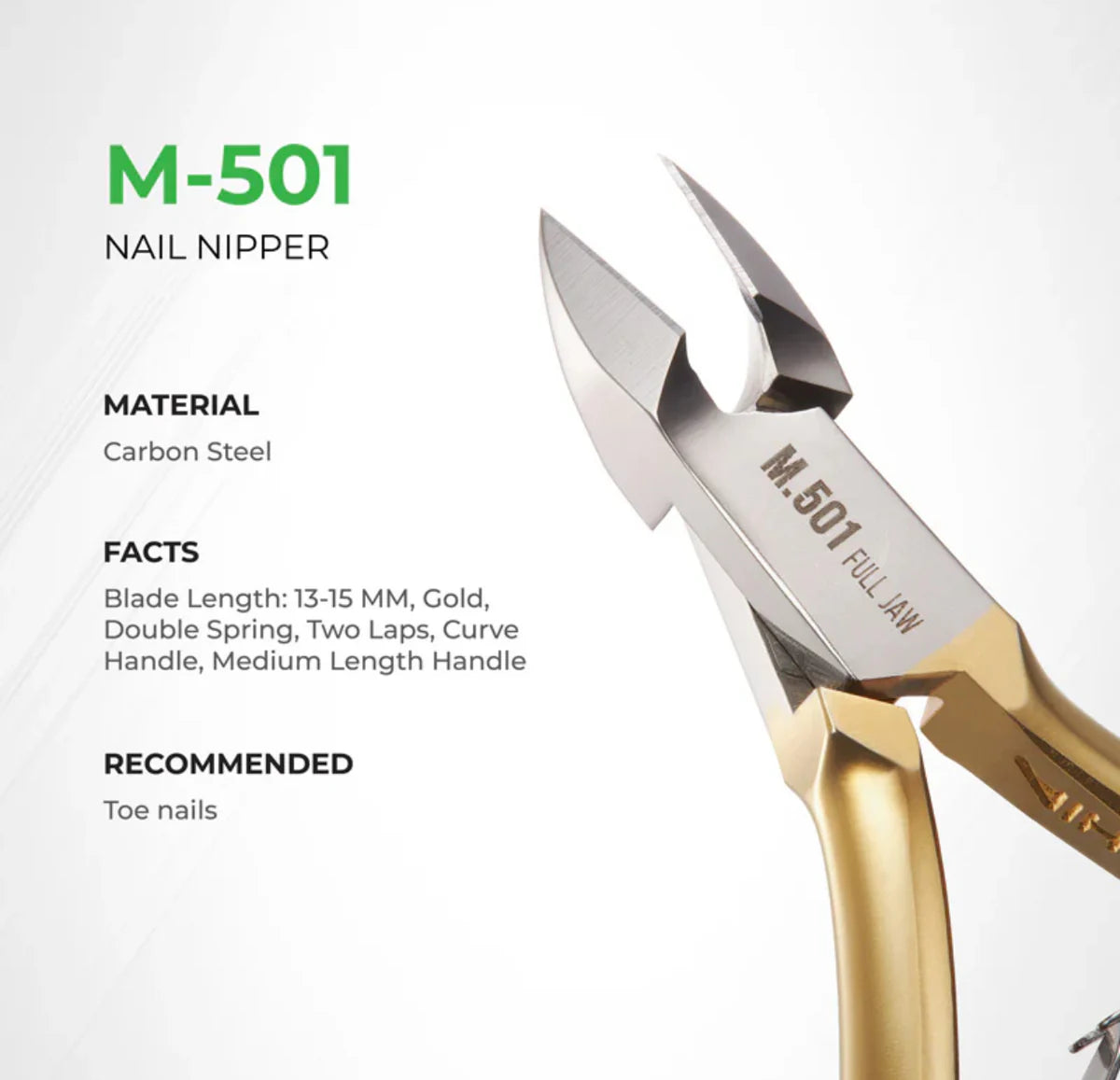 NGHIA GOLD Nail Nipper - M-501 (Hard Steel)