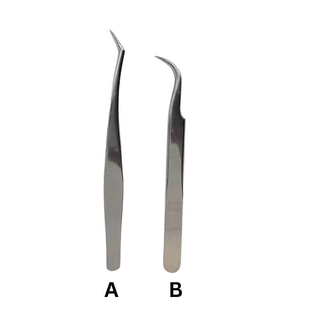 Silver Lash Extension Tweezers