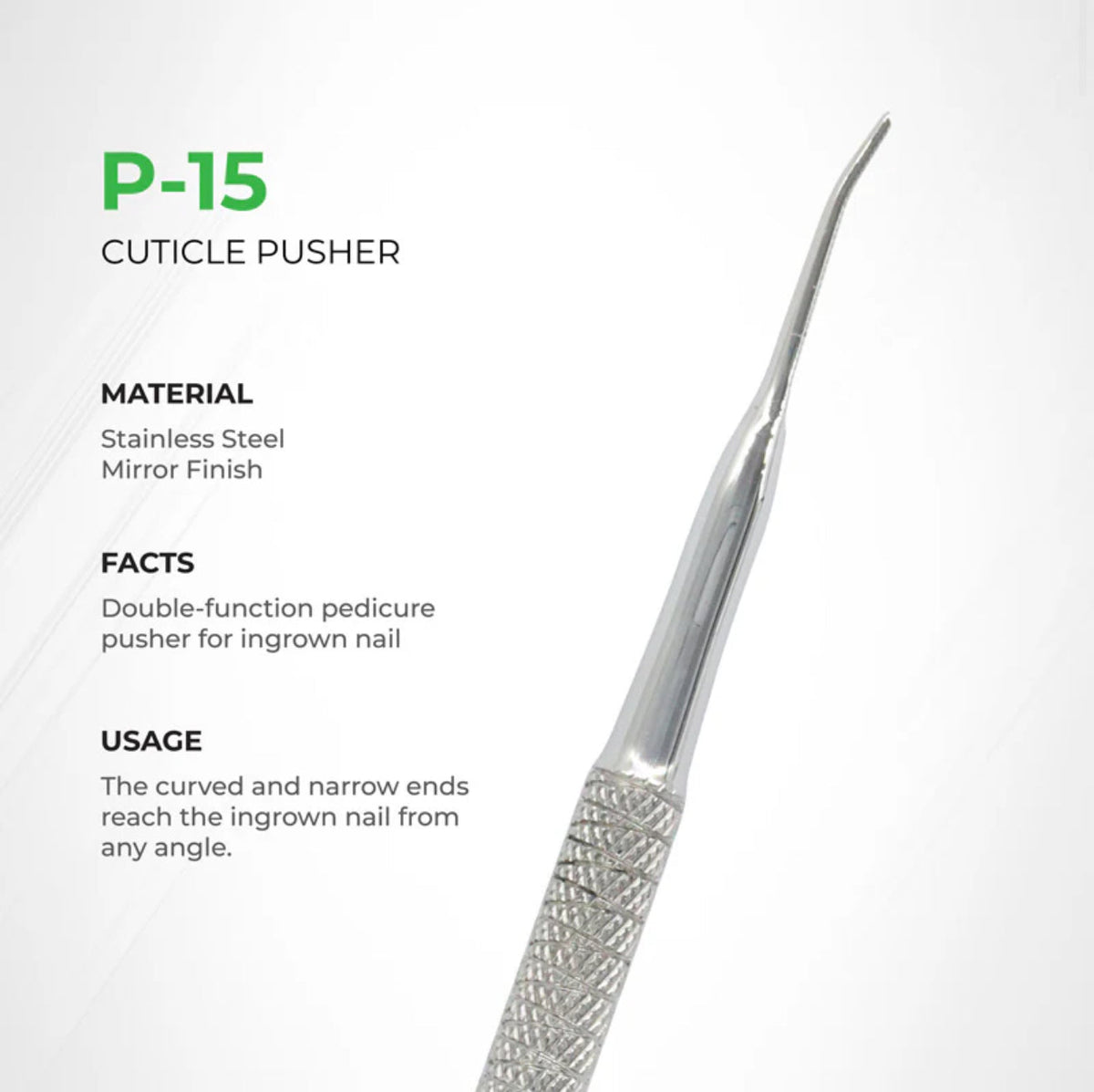 NGHIA Cuticle Pusher - P-15 (Stainless Steel)