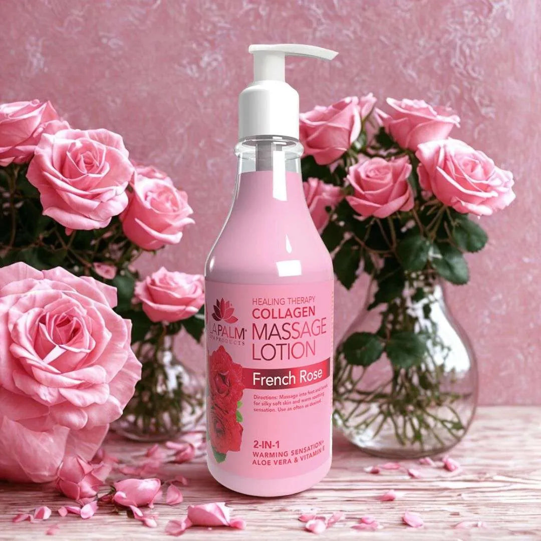 LA PALM Healing Therapy Massage Lotion “French Rose"