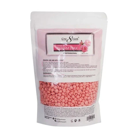 Cre8tion Sensitive Cream Bean Hard Wax 14oz