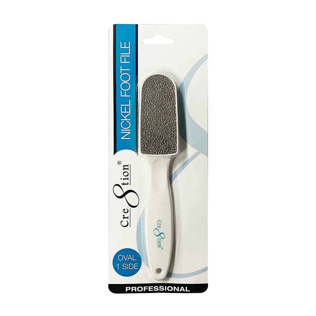 Cre8tion Foot Files - Nickel Oval - 1 side