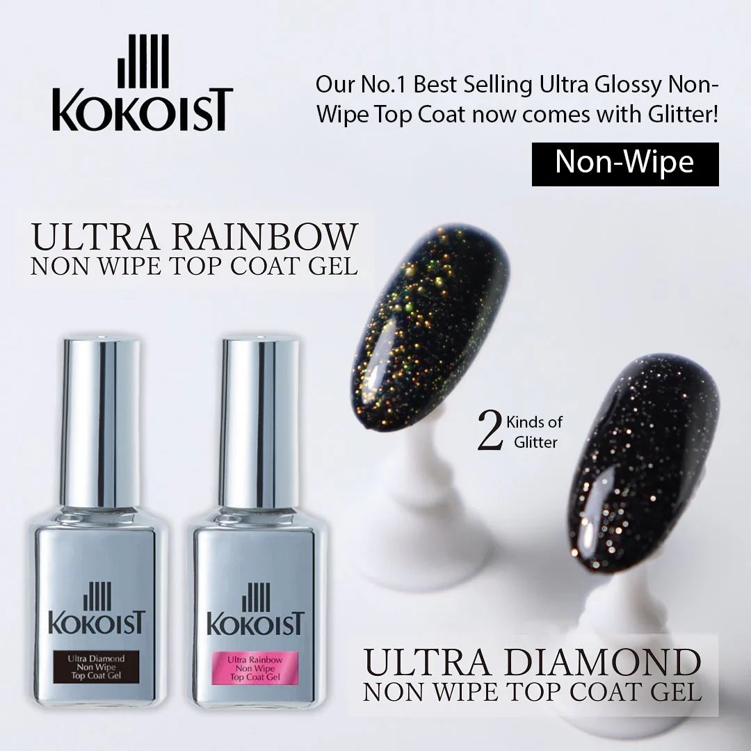 KOKOIST ULTRA DIAMOND NON WIPE TOP COAT GEL 15ML