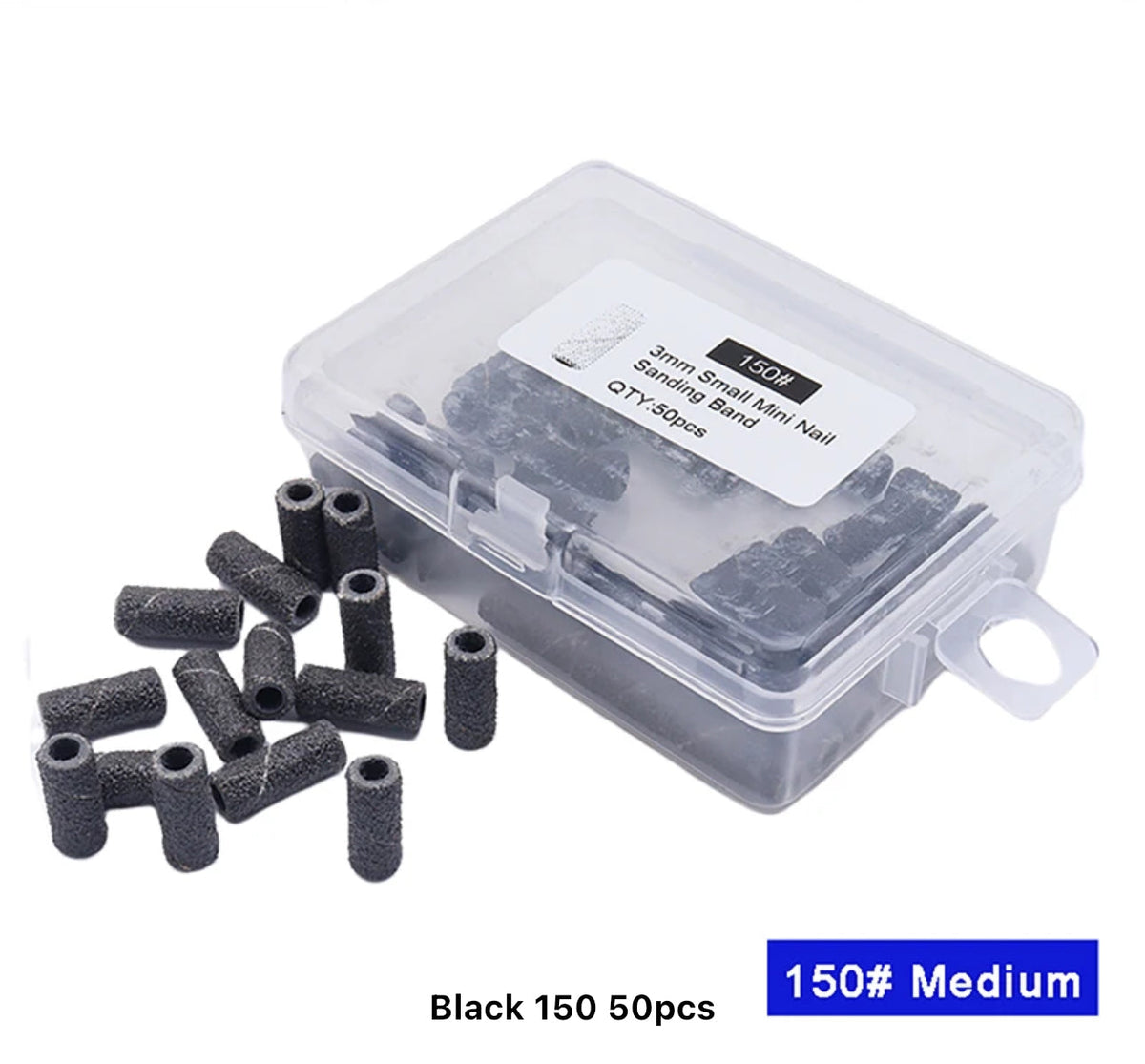 Black Sanding Bands 3mm Ct.50