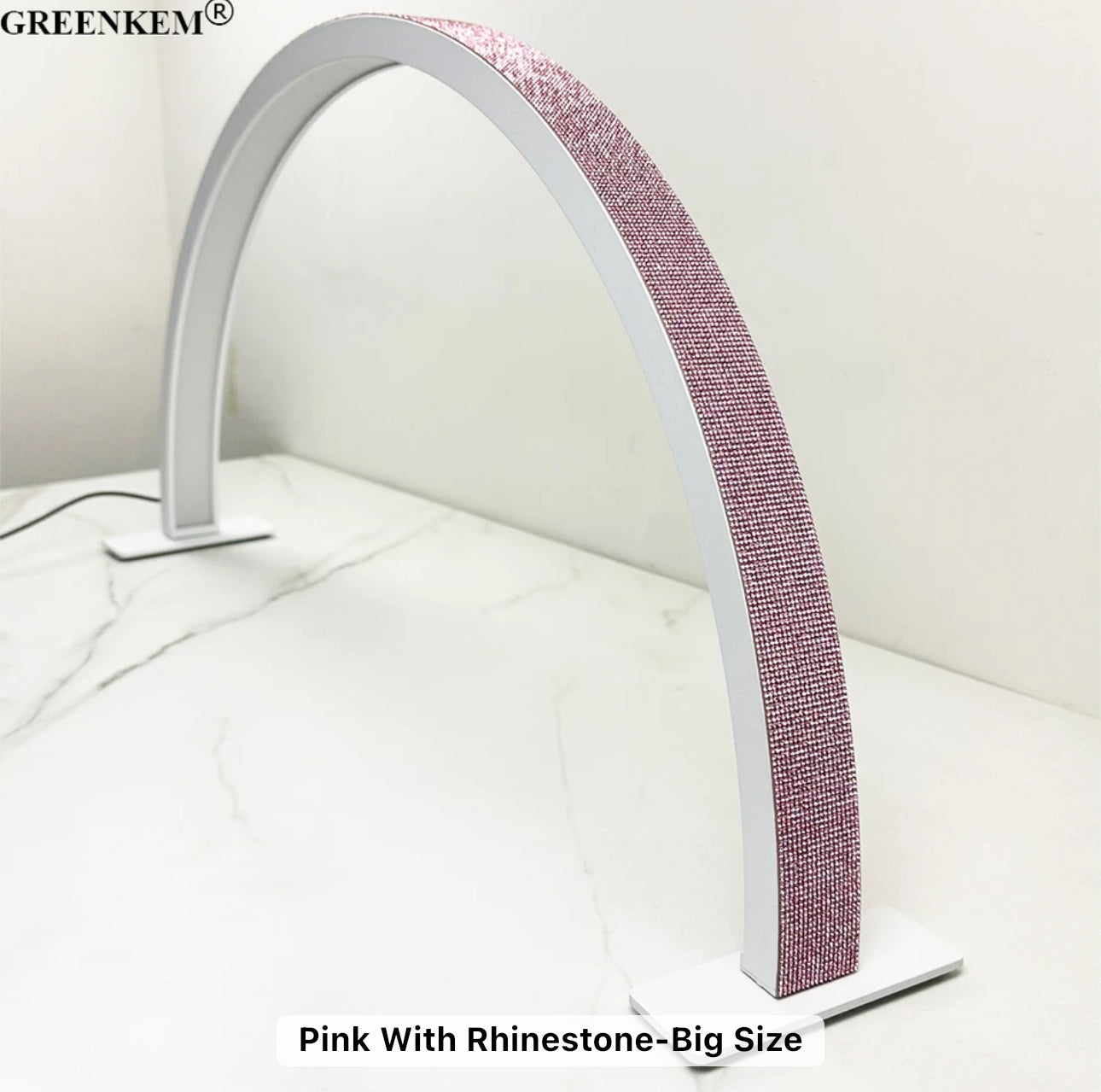 Nail Half Moon LED Desk Light with Diamonds