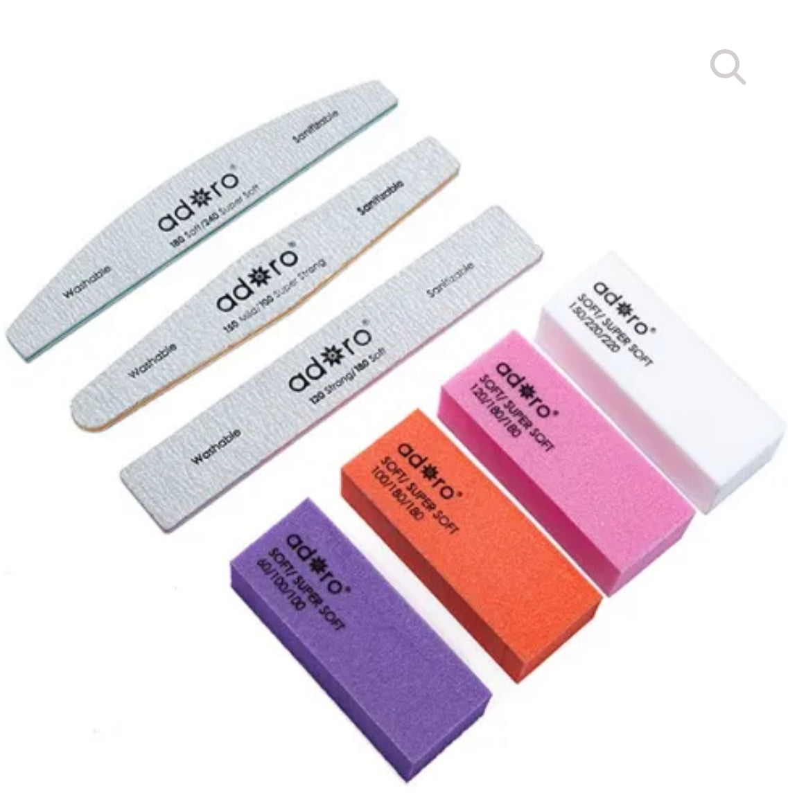 Adoro Professional Nail File Collection 8pc
