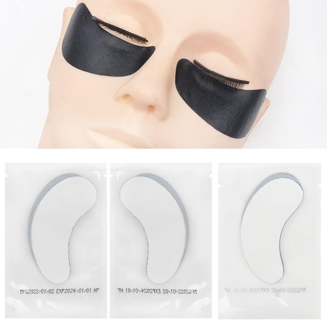Black Gel Eye Patch Pack 50pc
