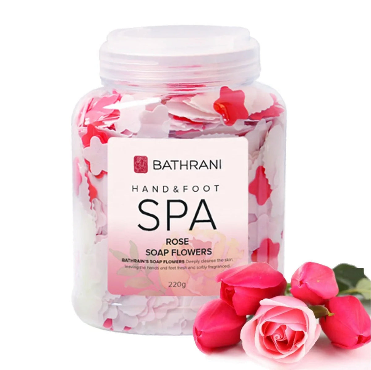 BATHRANI Hand & Foot Soap Flowers “Rose Scent” 220g