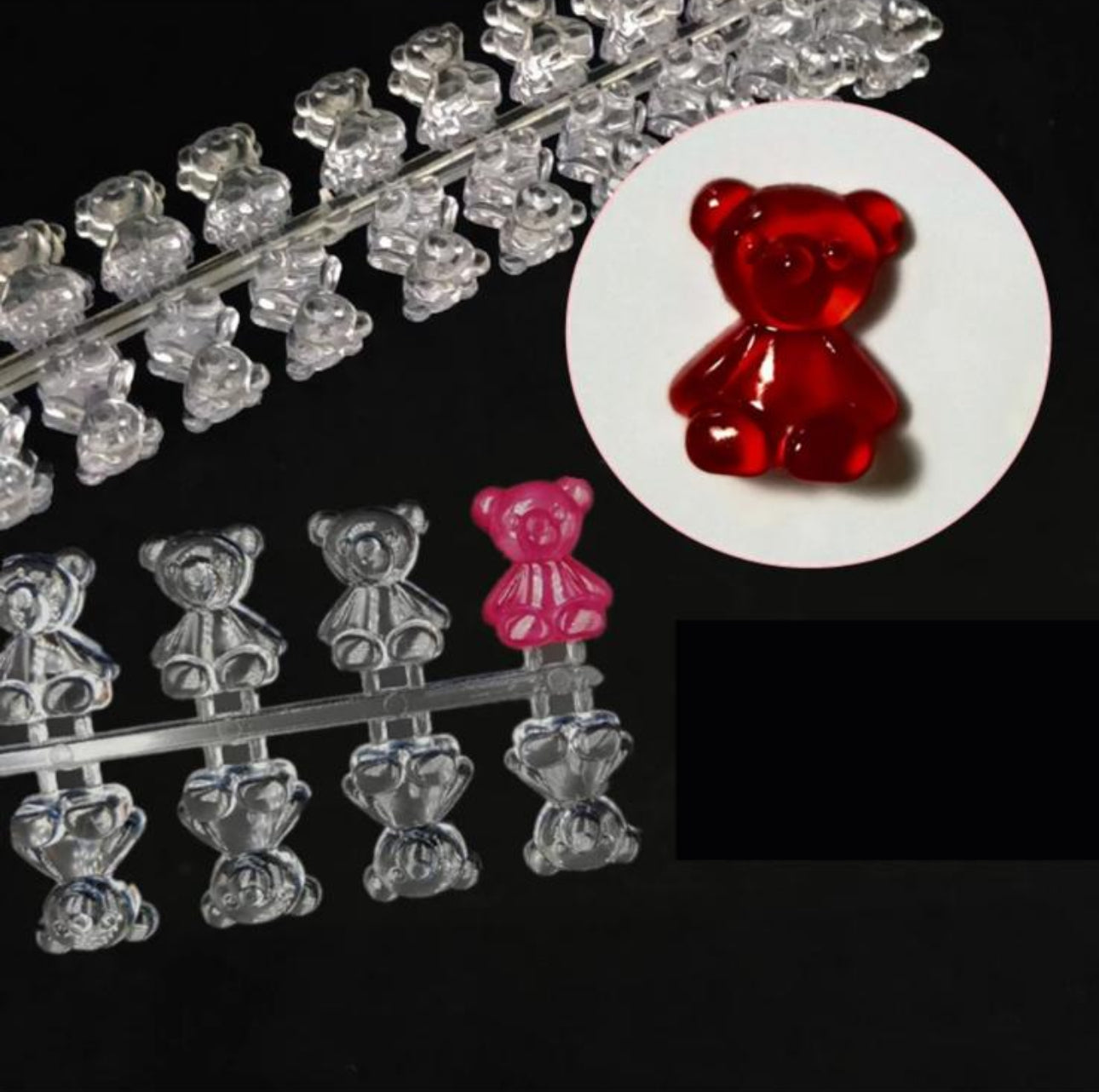 Teddy Bear Nail Color Display Chart 120pc