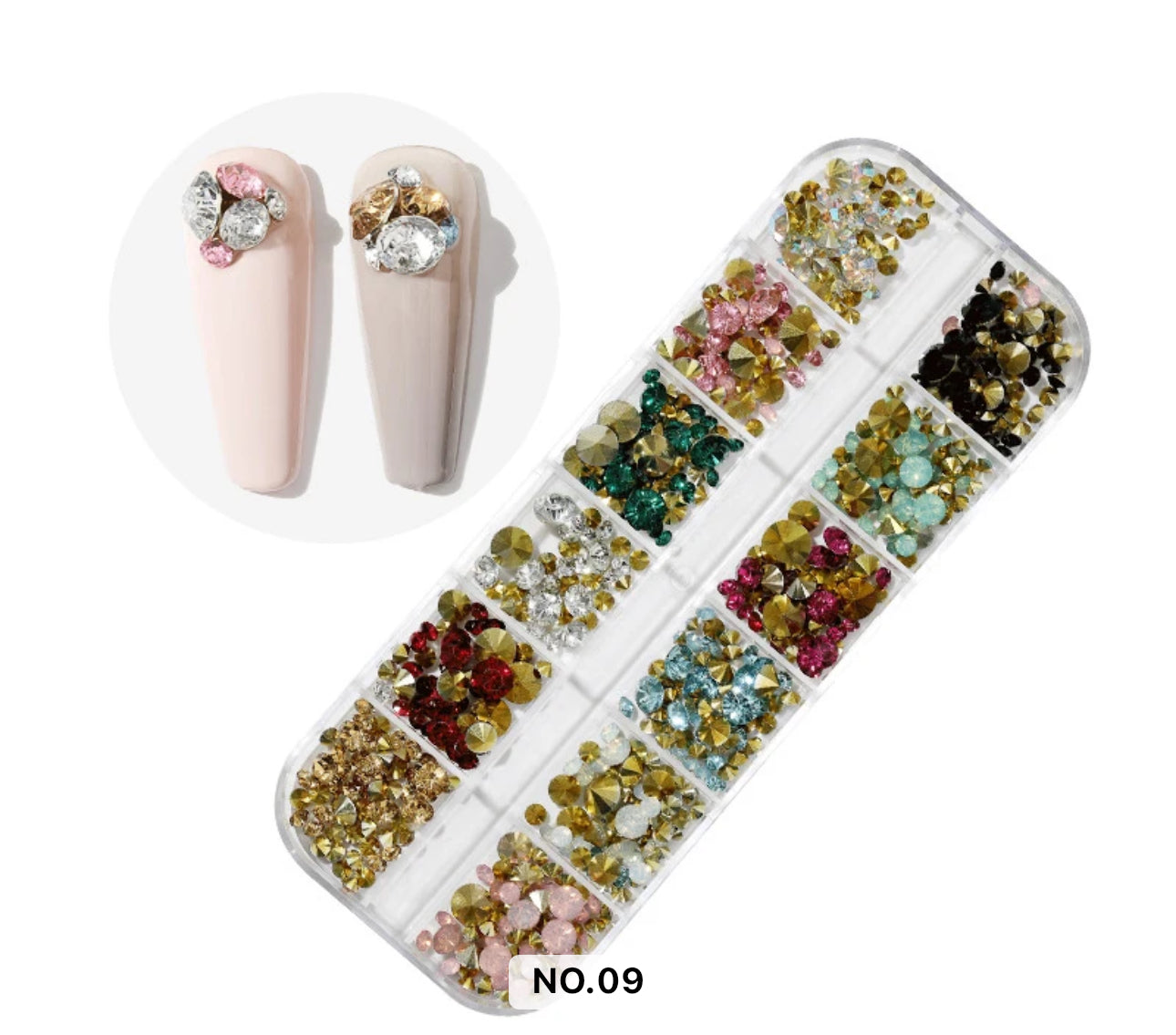 Nail Rhinestones Mixed