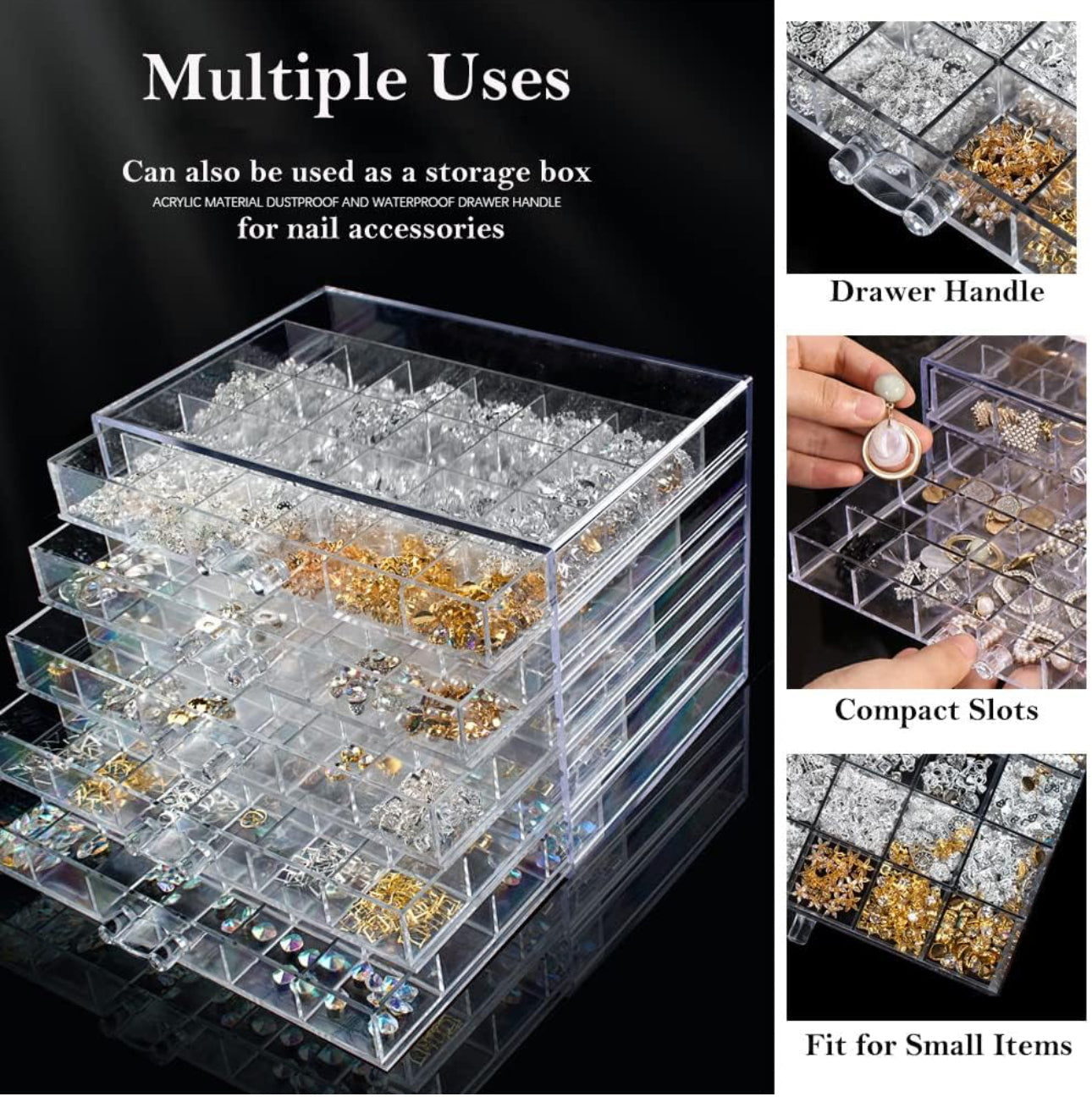 Clear 120 Grid Storage Box