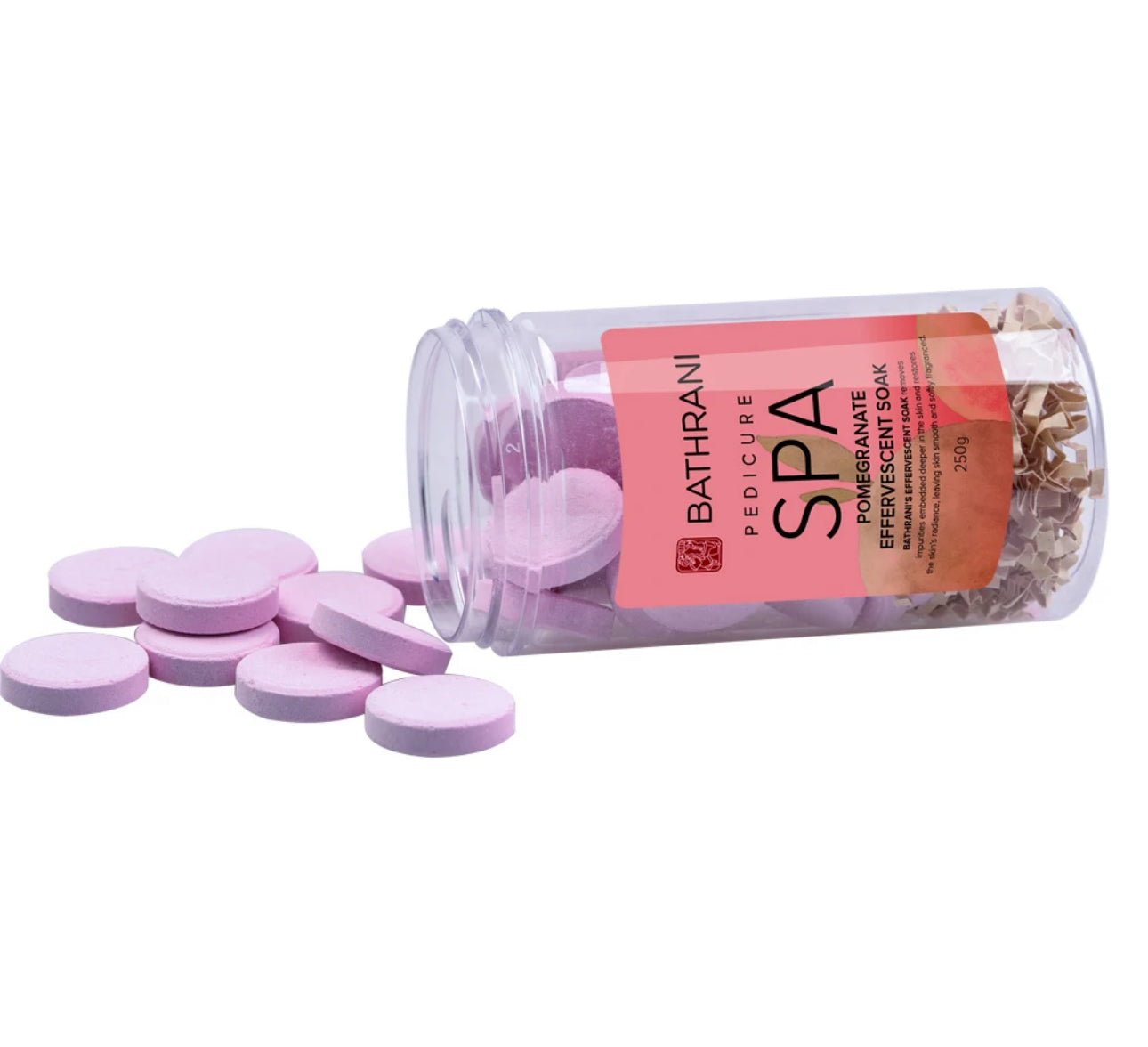 BATHRANI Pedicure Effervescent Soak Tablets “Pomegranate” 250g