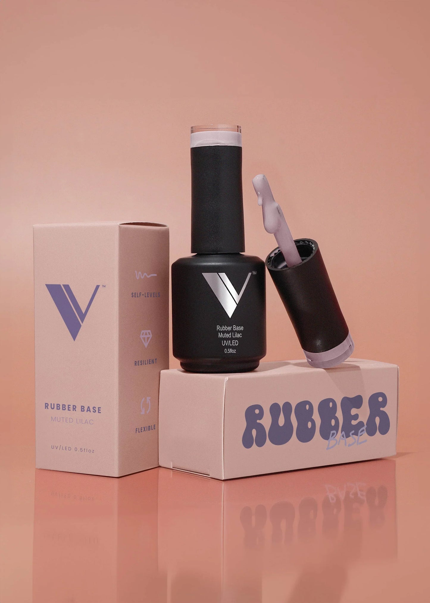 V BEAUTY PURE RUBBER BASE - MUTED LILAC