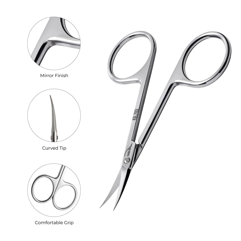 NGHIA Cuticle Scissors KD.703 /96mm (Stainless Steel)
