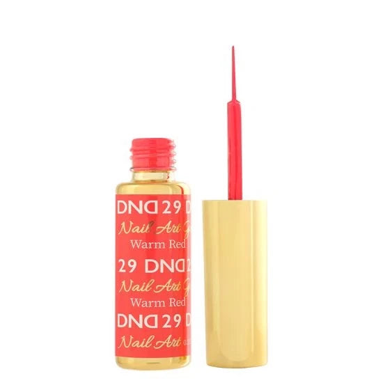 DND Nail Art Gel 29 Warm Red