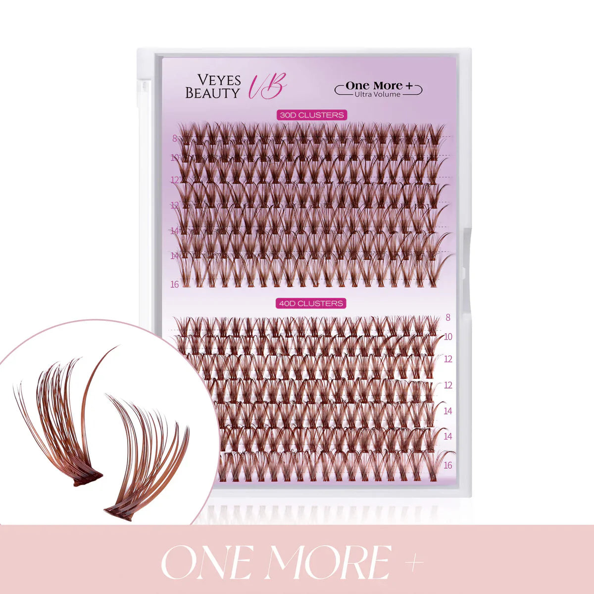 Veyes Beauty UltraVolume DarkBrown Clusters