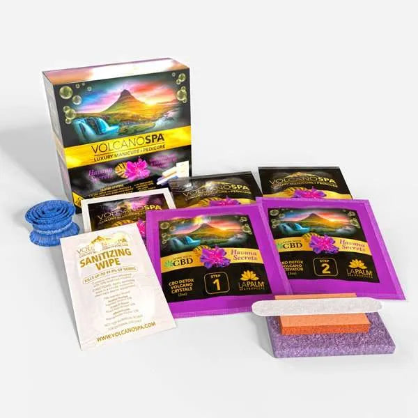 Volcano Spa Luxury Manicure + Pedicure “Havana Secrets CBS” 10 Step Kit