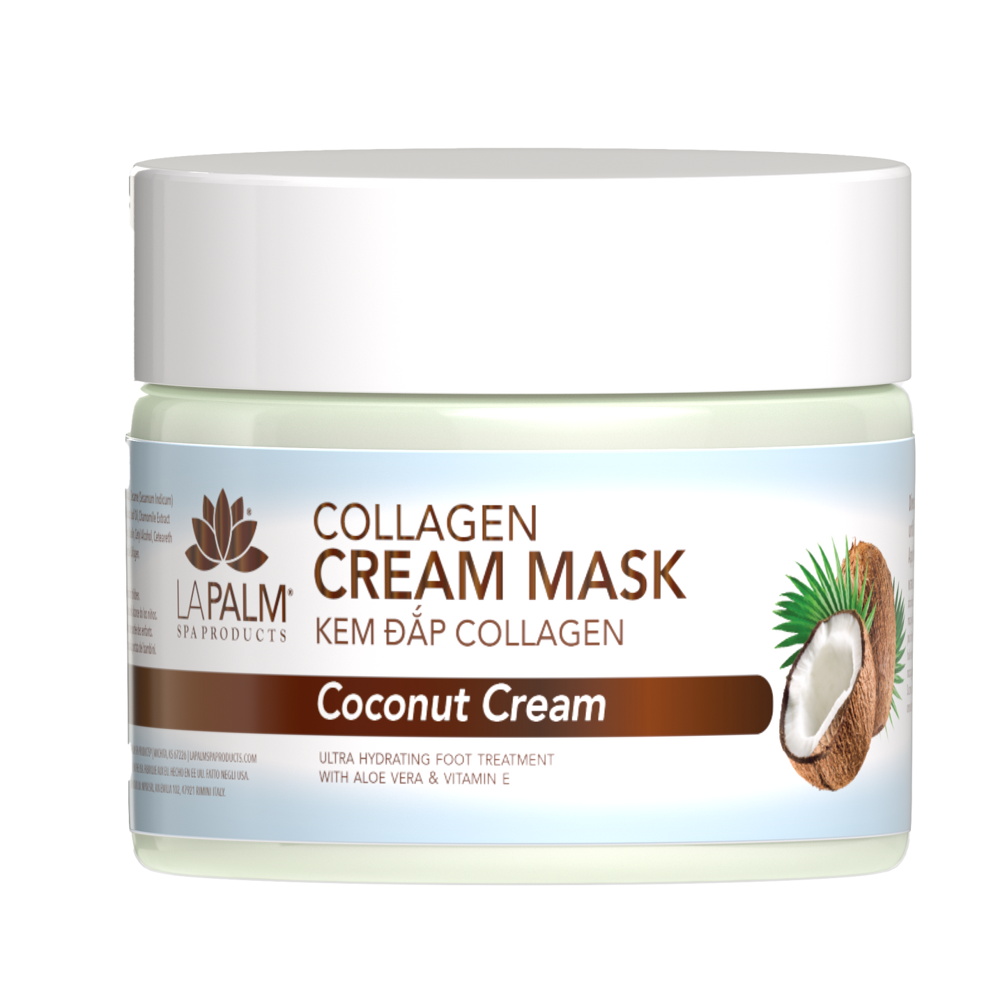 LA PALM Collagen Cream Mask “Coconut Cream” 12oz