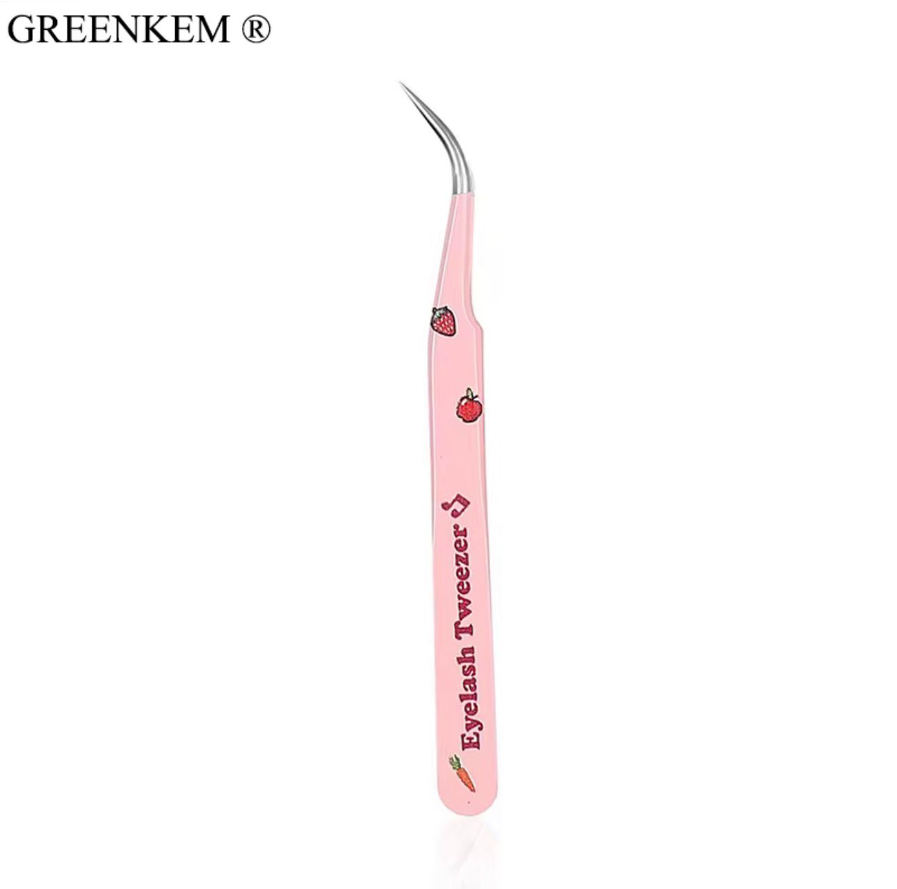 Pink Fruit & Veggie Eyelash Extension Lash Tweezers