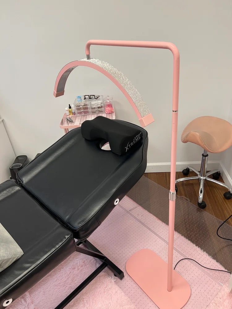 Half Moon Diamond LED Lamp with Stand For Lashes