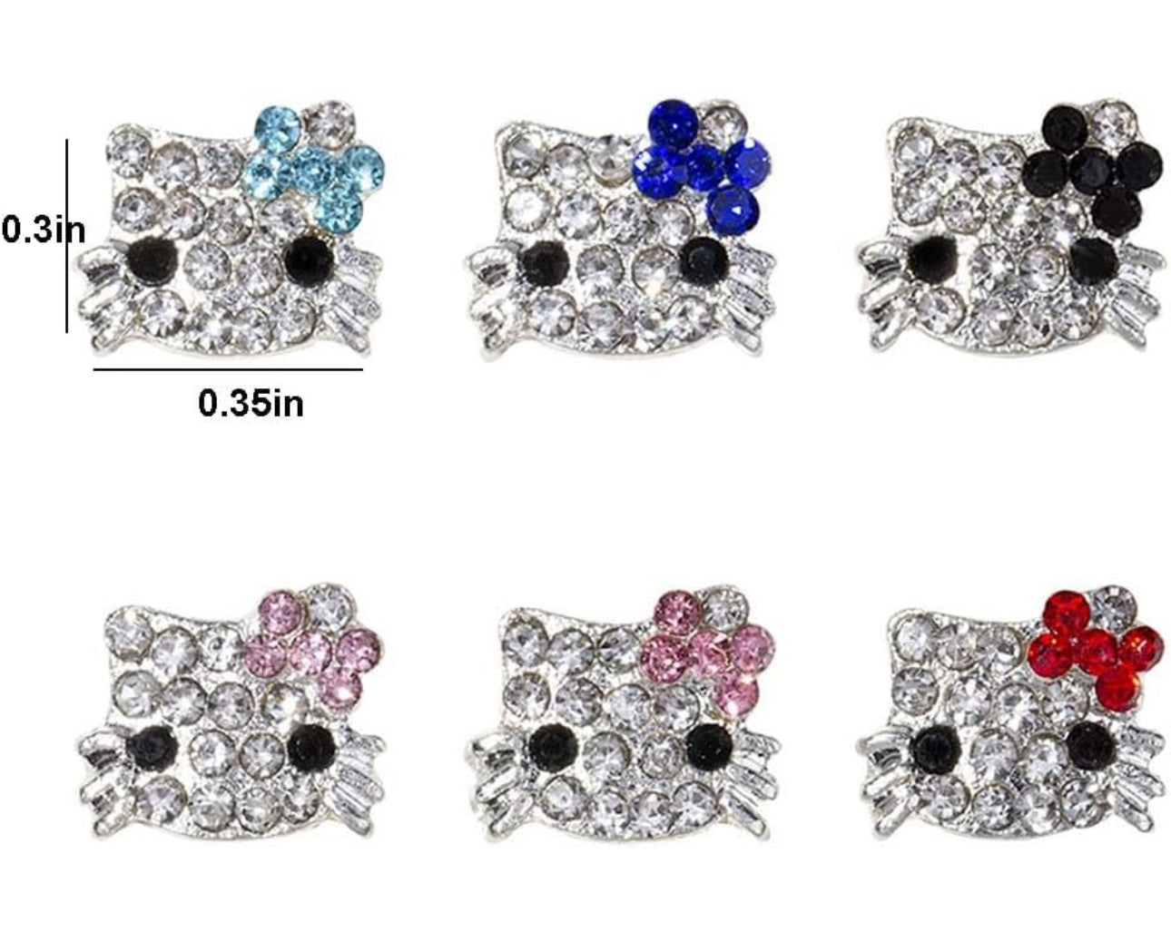 Hello Kitty Diamond Nail Charm 5pc