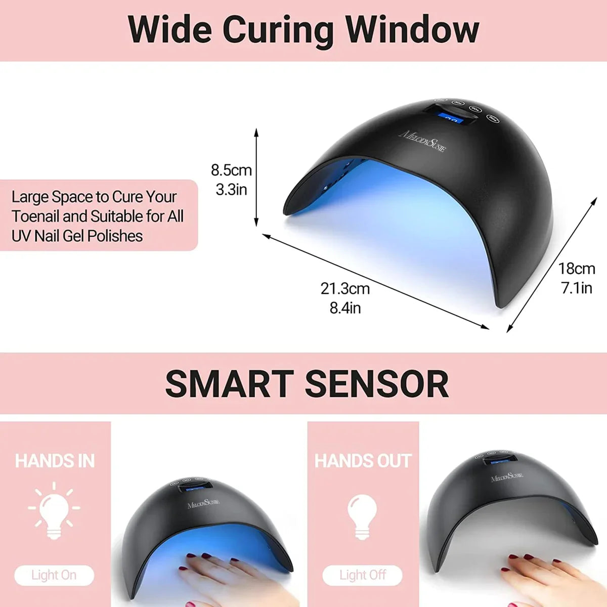 MelodySusie EOS 3 LED/UV Nail Lamp