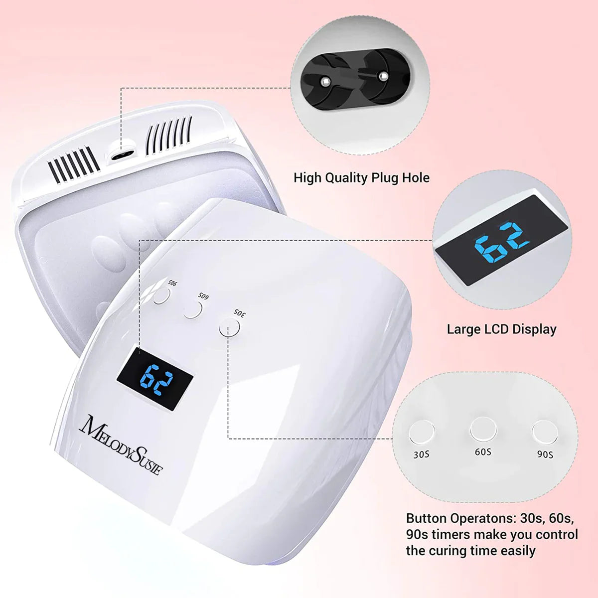 MelodySusie EOS 9 (P-Plus30T) LED/UV Nail Lamp