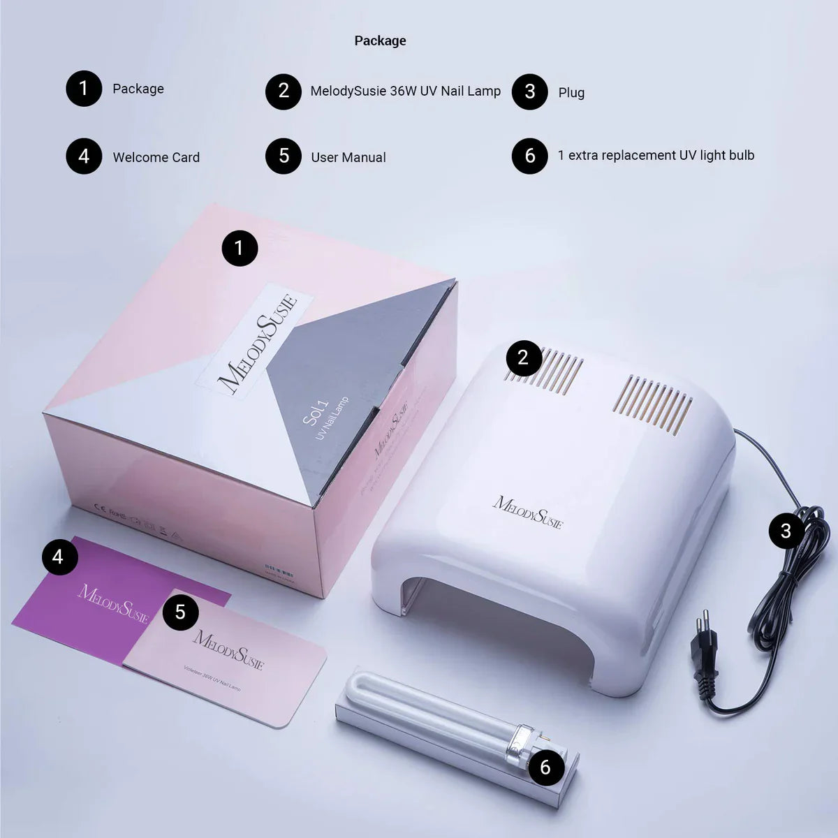 MelodySusie SOL 1 (S-Pro04) UV Nail Lamp