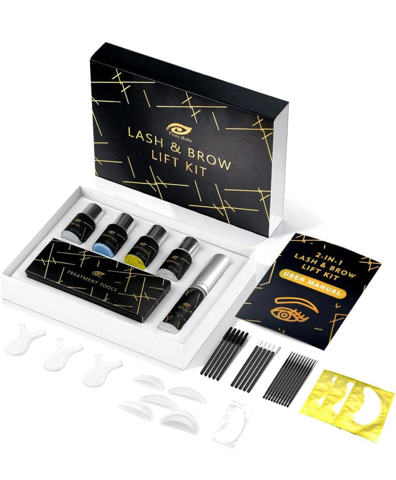 Flora Ruby Brow Lamination Kit and Lash Lift Kit
